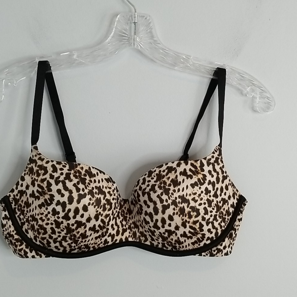 36C Victoria's Secret Balconet Leopard Padded Bra